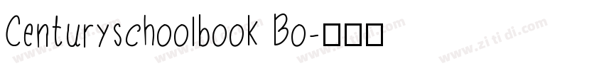 Centuryschoolbook Bo字体转换